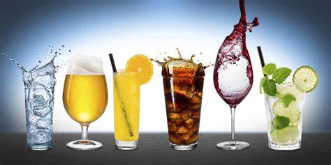 Variedade de bebidas